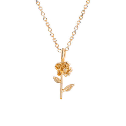 Fashion Alloy Flower Necklace For Minority Women